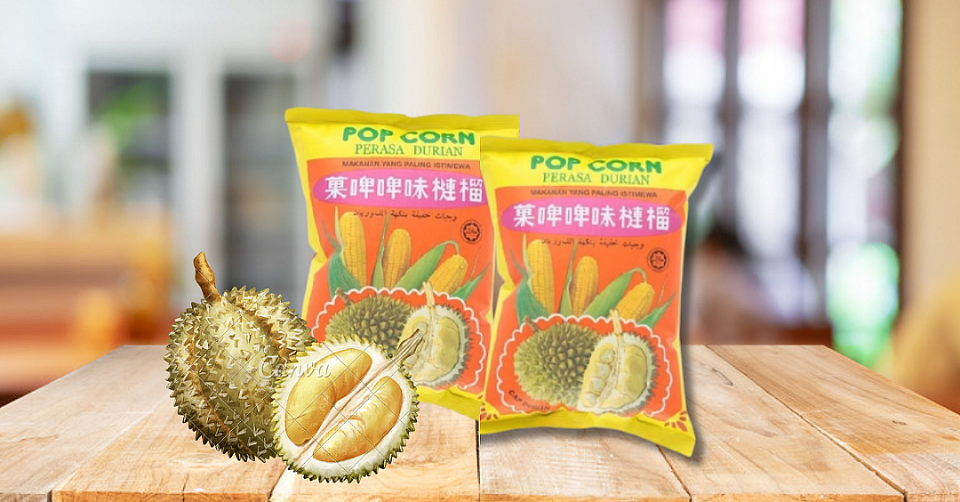 Durian Pop Corn Cracker Snack