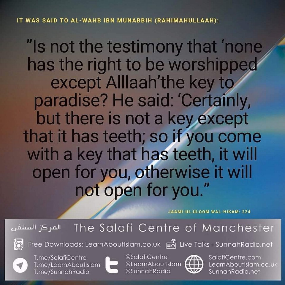 Key to Paradise Has Teeth (Conditions)