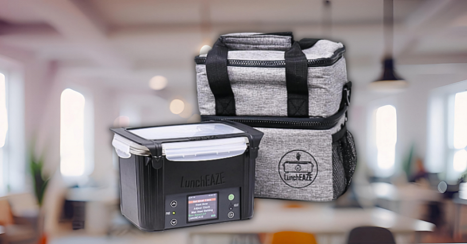 LunchEAZE Electric Lunch Box – Self-Heating, Cordless, Battery Powered Food Warmer for Work, Travel– 220°F Heat, BPA Free, Meal Prep Friendly with Bluetooth Connectivity